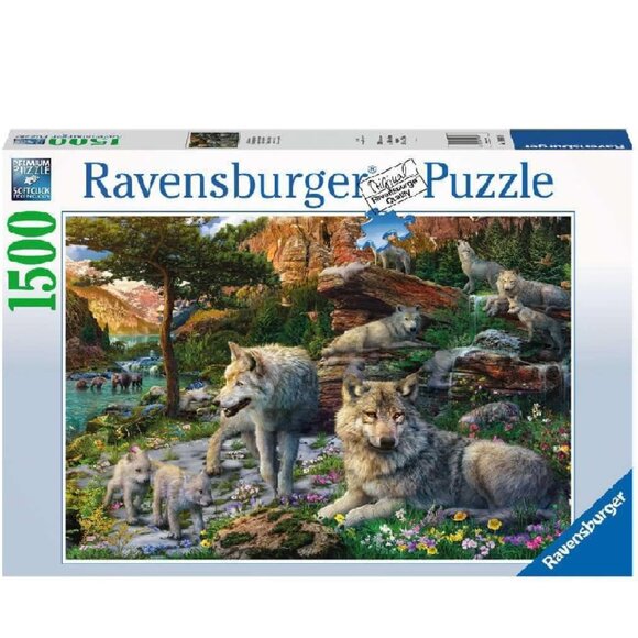 New sealed Ravensburger 1500pcs Puzzle-Wolves In Spring  | Adult Puzzles - Picture 1 of 12